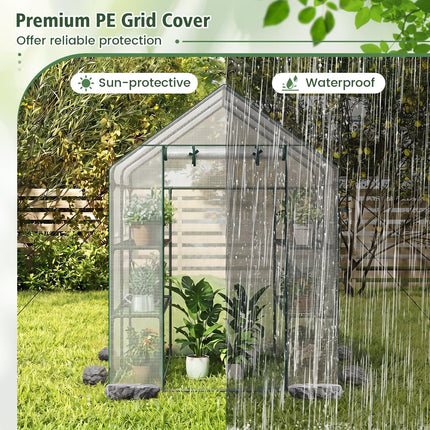 Dreamade 57”L x 57”W x 77”H Walk-in Greenhouse for Outdoors