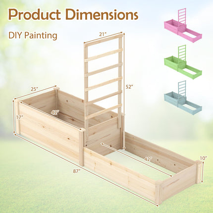 Dreamade Wooden Raised Garden Bed