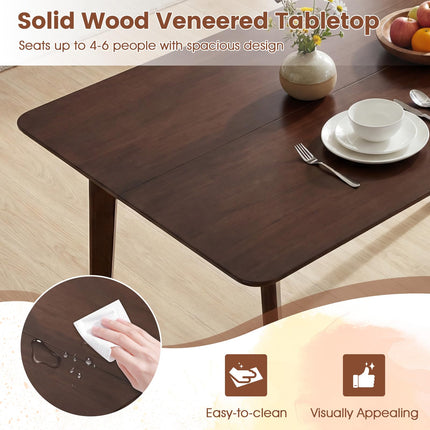 Dreamade Dining Table for 4-6 People 47" Rectangular Wooden Kitchen Table