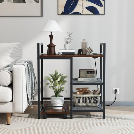 Dreamade 3-Tier Printer Stand with Charging Station