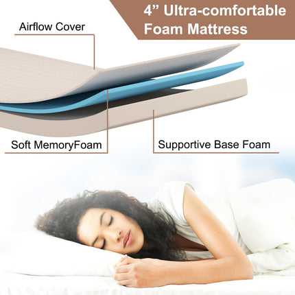Dreamade Folding Bed with Mattress