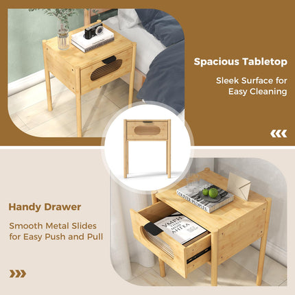 Dreamade Bamboo Nightstand