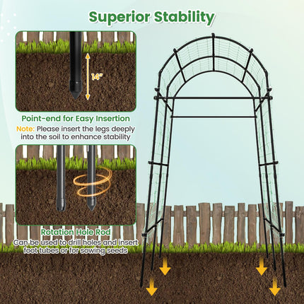 Garden Arch Trellis for Climbing Plants - Dreamade