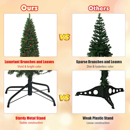 Dreamade Pre-Lit Pencil Christmas Tree - DreamadeUS