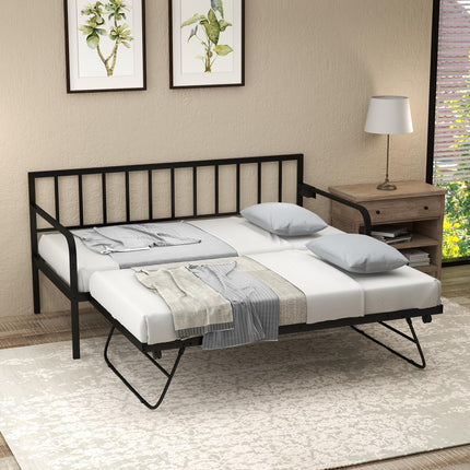 Dreamade Twin Daybed with Charging Station & LED Lights