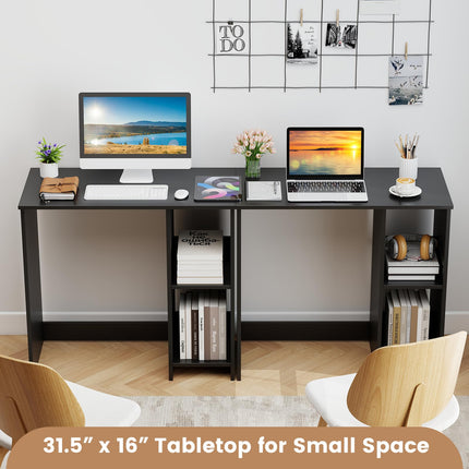 Dreamade 31.5 Inch Home Office Computer Desk with Shelves