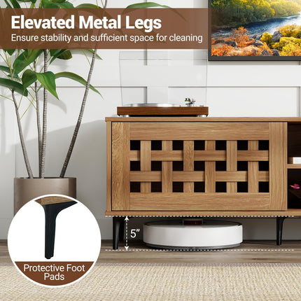 Dreamade Mid Century Modern TV Stand for 60-80 Inch TV