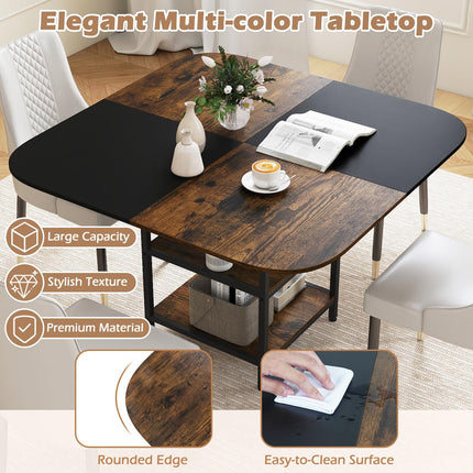 Dreamade 47.5-inches Dining Table for 4 Square Kitchen Table