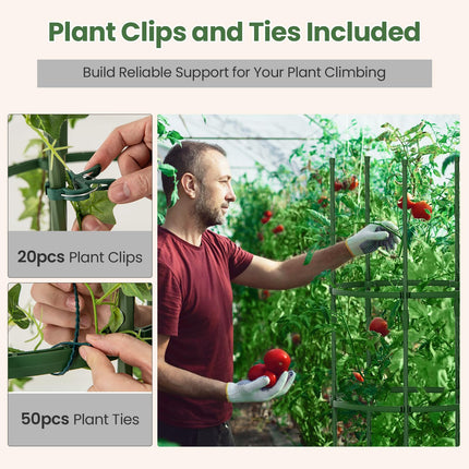 Dreamade 2 in 1 Round Trellis for Climbing Flower Vegetable Fruit