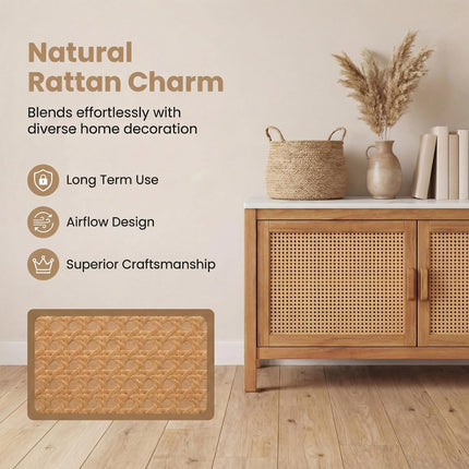 Dreamade Acacia Wood Outdoor Cabinet