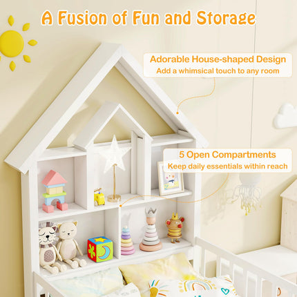 Dreamade Twin House Bed with 2 Storage Drawers