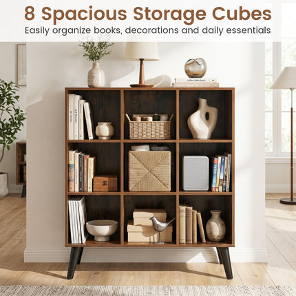 Dreamade 8 Cube Bookshelf for Living Room & Home Office