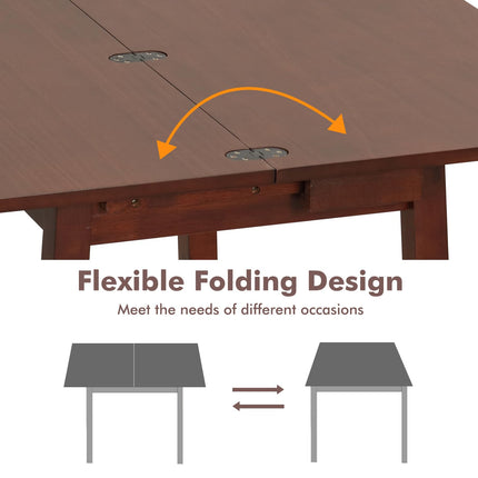 Dreamade Folding Dining Table for 4