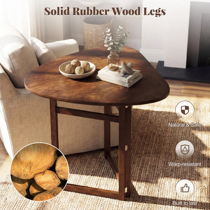 Dreamade 31.5" Folding Dining Table for 2-3 Drop Leaf Dinner Table