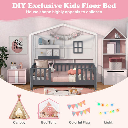 Dreamade Twin House Bed