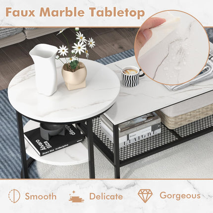 Dreamade Nesting Coffee Table Set