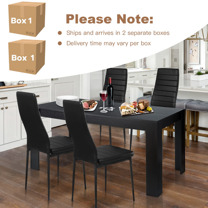 Dreamade 5 Pieces Dining Table Set, Modern Kitchen Table Set