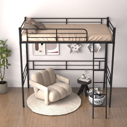 Metal Loft Bed Twin Size - Dreamade