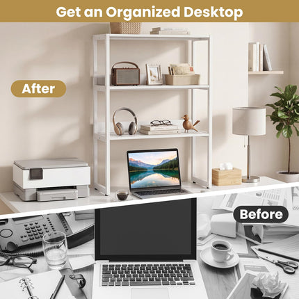 Dreamade Desktop Bookshelf for Home Office Kitchen Dorm (1/2)