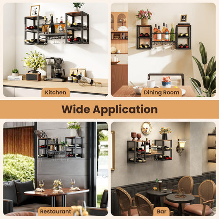 Dreamade Wine Rack Wall Mounted