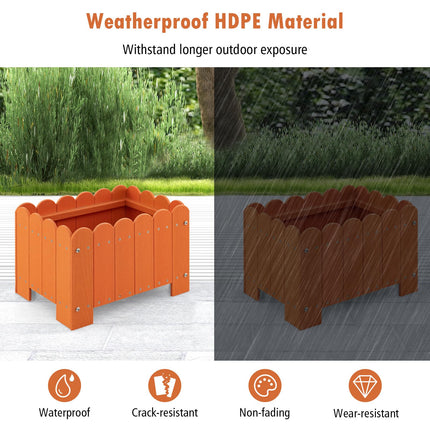 Dreamade 2 Pack Rectangular Planter Box