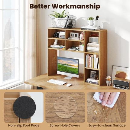 Dreamade Wooden Desktop Storage Organizer for Dorm College Office
