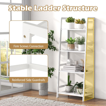 Dreamade 4-Tier Bamboo Plant Stand Flower Pots Holder Display Shelf, 47.5"