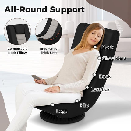 Dreamade Floor Chair with Back Support, 4-Position Adjustable Back, Lazy Sofa Chair, Meditation Chair