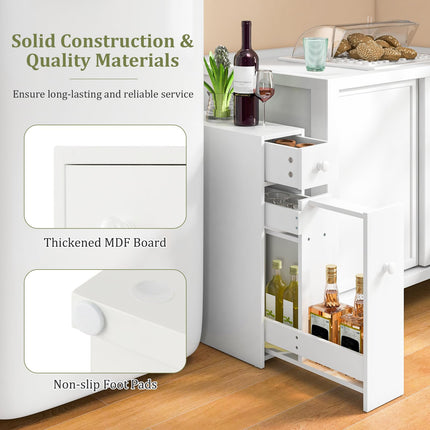Dreamade Small Bathroom Storage Cabinet
