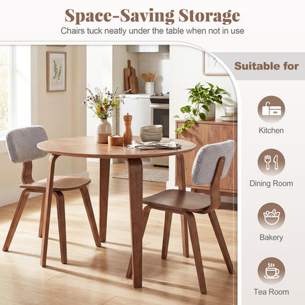 Dreamade 37.5" Round Dining Table Set for 2/4