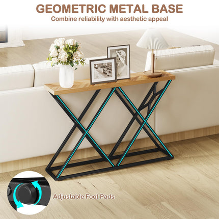 Dreamade 55" Industrial Console Table for Living Room