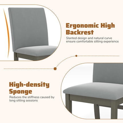 Dreamade Upholstered Dining Chairs Set for Restaurant