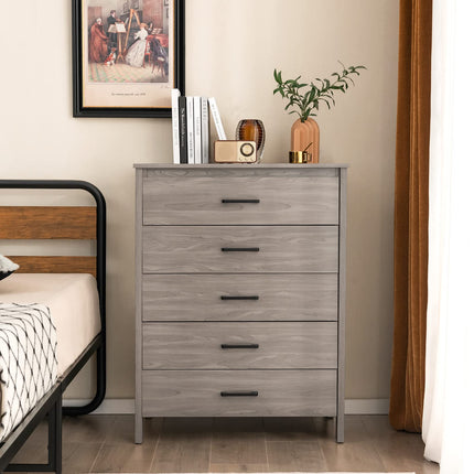 Dreamade 5-Drawer Chest Dresser for Bedroom - 41.5" Multipurpose Storage Clothes Organizer