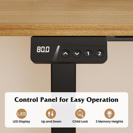 Dreamade Electric Standing Desk Frame Height Adjustable Table