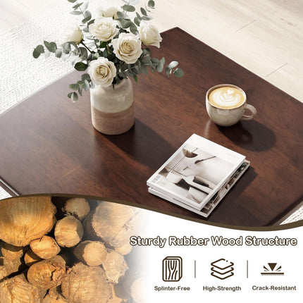 Dreamade Modern Square Side Table Set of 1/2
