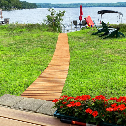 Dreamade 8ft Wooden Garden Pathway