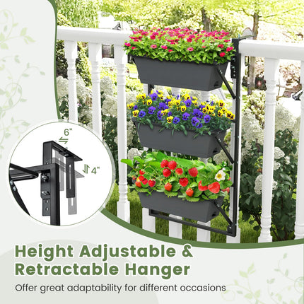 Dreamade Vertical Raised Garden Bed, Hanging & Wall-Mounted Planter Garden Boxes