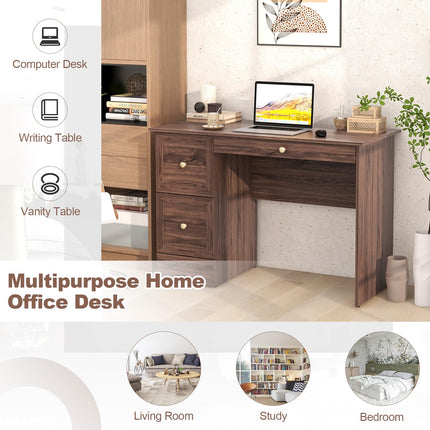 Dreamade Computer Desk with 2 Drawers
