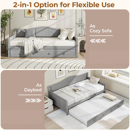 Dreamade Twin Daybed with Trundle