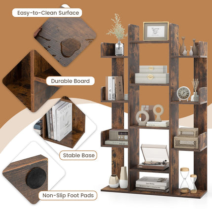 Dreamade 7-Cube Tree Bookshelf