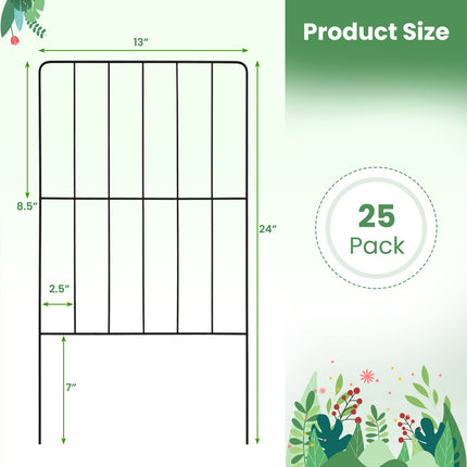 Dreamade Decorative Garden Fence 25 Panels