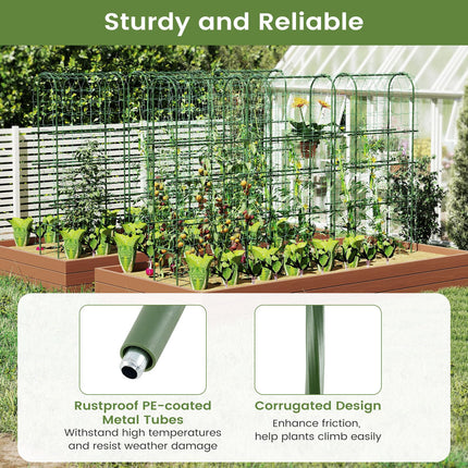 Dreamade Raised Garden Bed with Legs and Trellis for Climbing Plants
