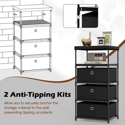 Dreamade Dresser with 3 Drawers for Living Room