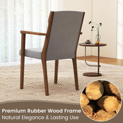 Dreamade Mid Century Modern Dining Chairs Set of 2/4 Upholstered Accent Chair with High Back