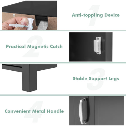 Dreamade Narrow Bathroom Storage Cabinet - Corner Unit with Open Compartment, Adjustable Shelf