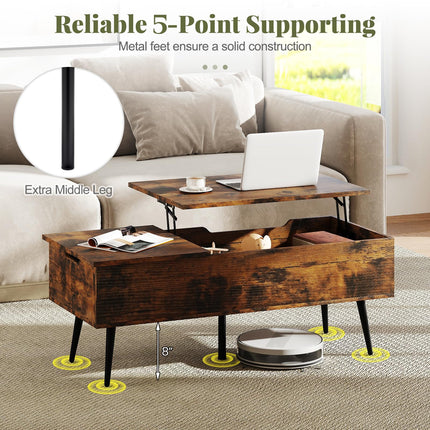 Dreamade Lift Top Coffee Table for Living Room