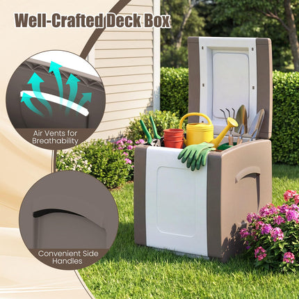Dreamade 27/53/80 Gallon Patio Container with Lockable Lid