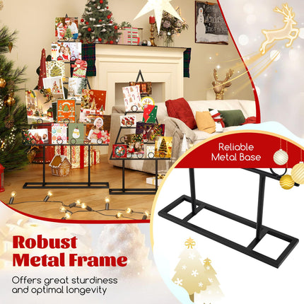 Dreamade 2 Pack Christmas Tree Photo Holder with 36 Round Clips