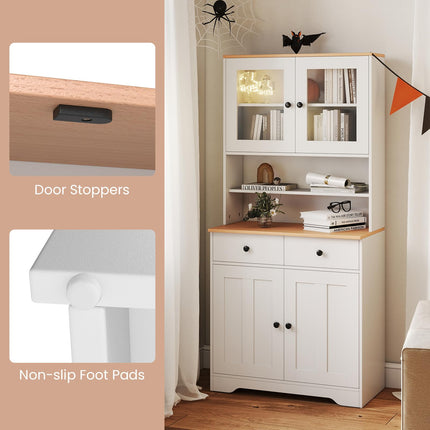 Dreamade 67" Kitchen Pantry Cabinet for Dining Room