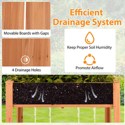 Dreamade Raised Garden Bed with Trellis